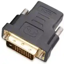 ภาพขนาดย่อของภาพหน้าปกสินค้าDVI 24+1 Male to HDMI Female Video Adapter Connector Converter for HDTV LCD PC จากร้าน Power shop บน Lazada