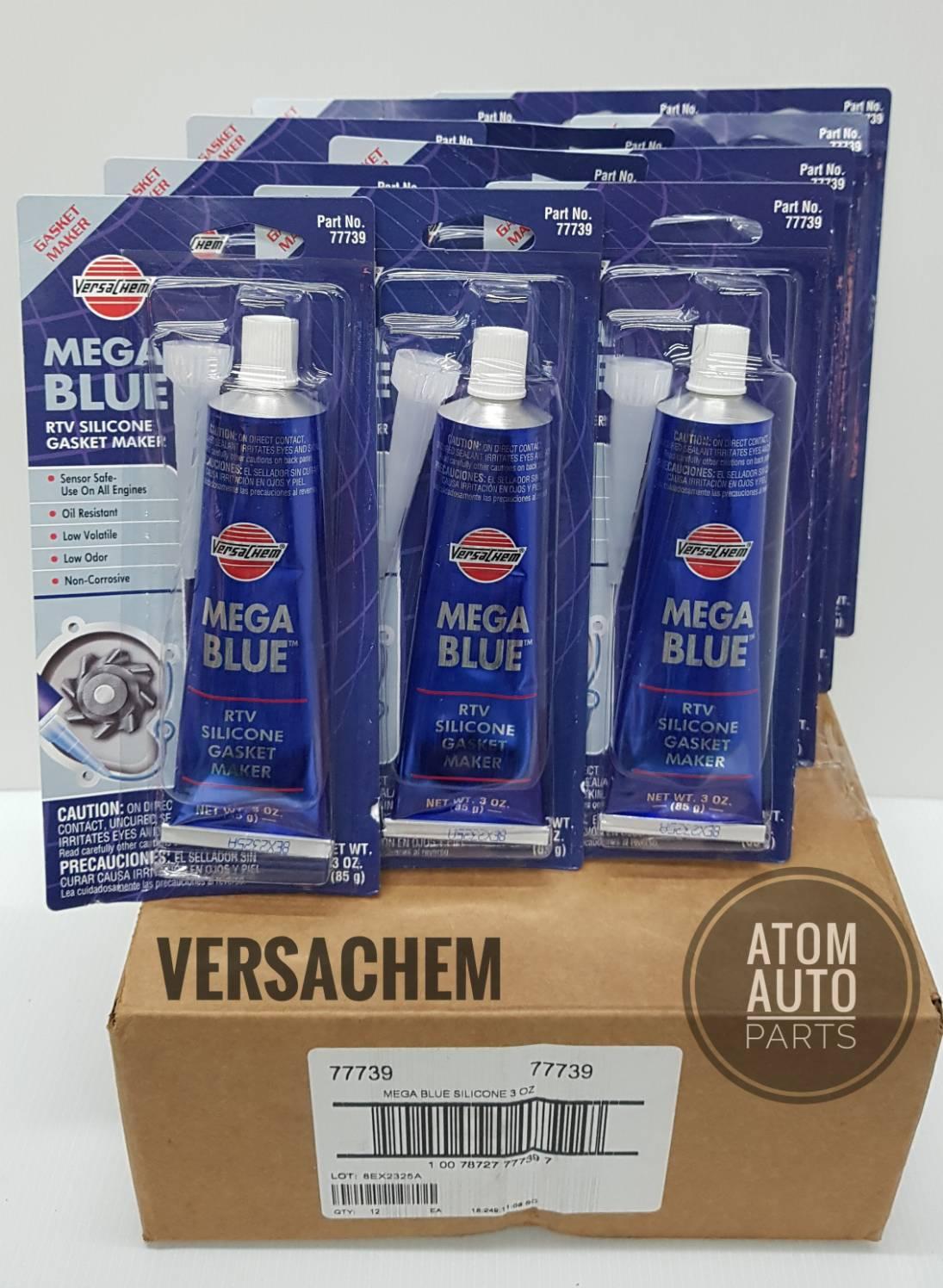 Versachem กาวทาประเก็นชนิดพิเศษ MEGA BLUE  (85g.) เนื้อสีน้ำเงิน (ยกลัง 12 หลอด)