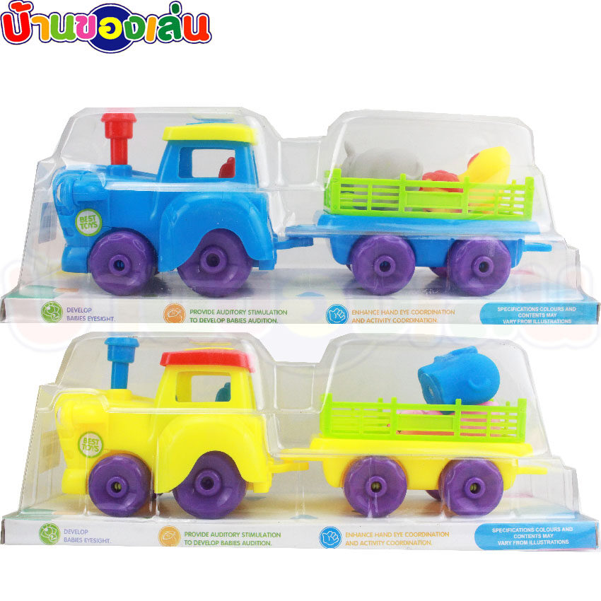 BKLรถบรรทุกสัตว์ รถบรรทุก รถของเล่น ของเล่น ของเล่นเด็ก คละสี BY027
