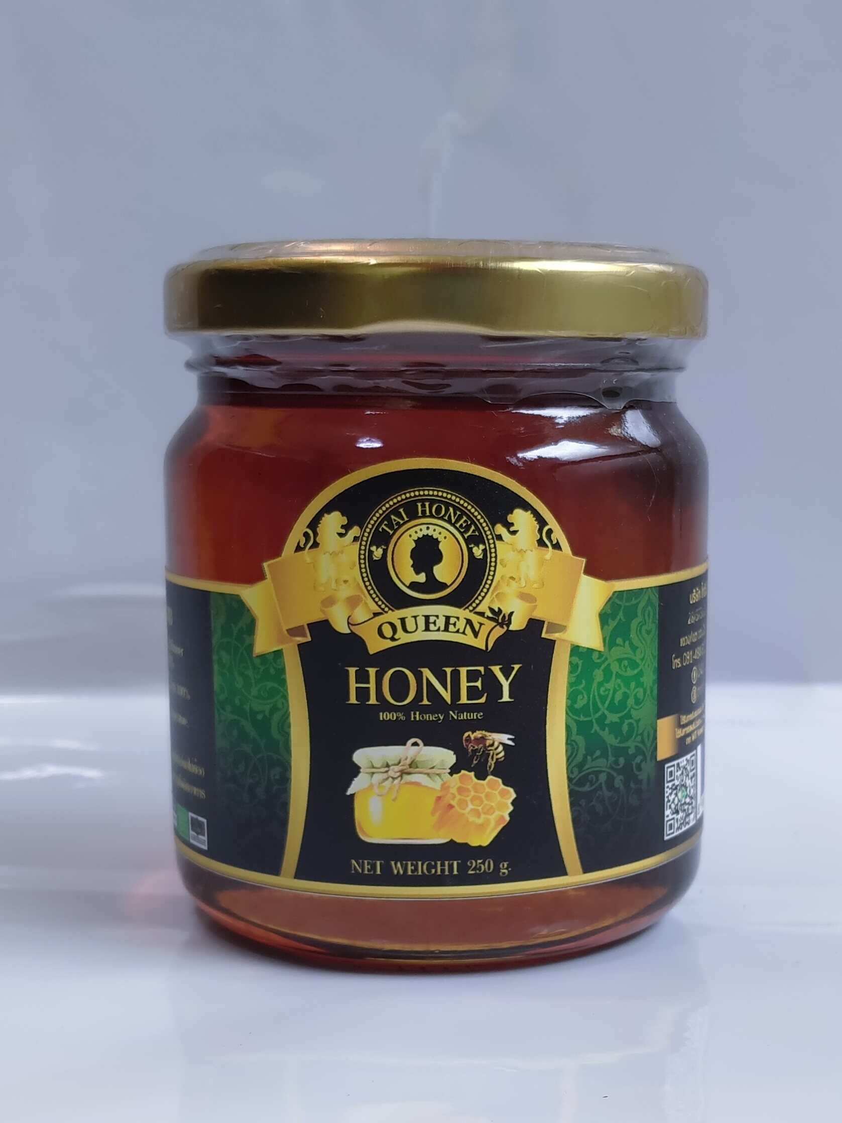 🐝น้ำผึ้งขม ตราไทฮันนี่ควีน น้ำผึ้งแท้จากธรรมชาติ 250g 🐝🐝🐝