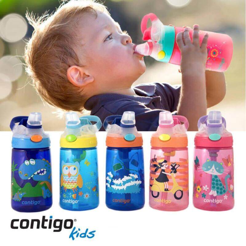 Contigo Kids Gizmo Flip กระติกน้ำเด็กพร้อมหลอดดูด  ลายการ์ตูน ขนาด 414 ml.