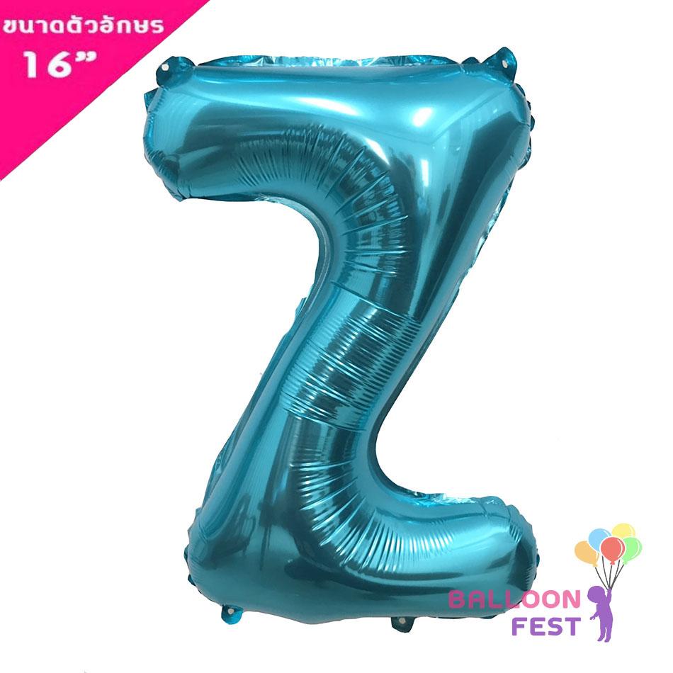 Balloon Fest Wholesale Letter Balloons A-Z (Can Be Chosen) Size 16 Inches, Blue Color (Blue) Abc Balloons ราคา 9 บาท*ส่งฟรี
