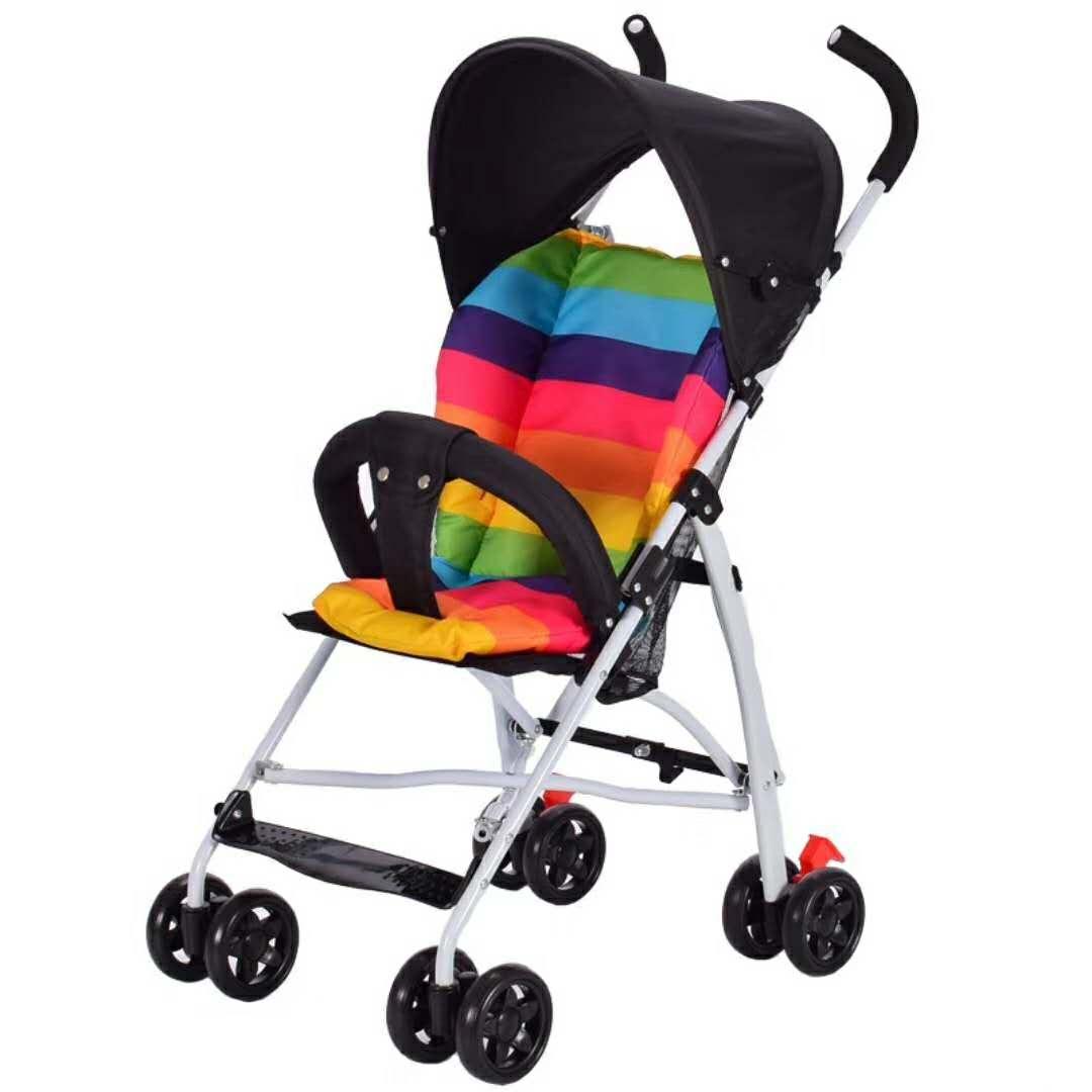รถเข็นเด็ก Baby Stroller รองรับหนัก ฟรี เบาะ รุ่น 808#  สีดำBlack