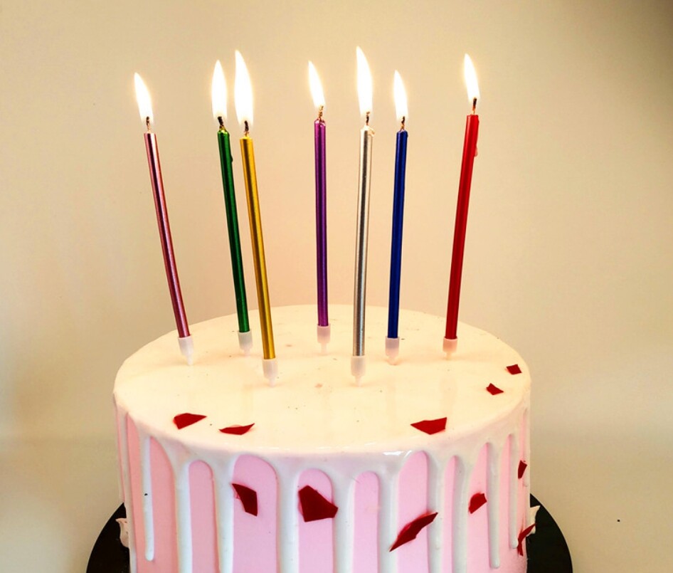 เทียนวันเกิดแบบยาว เทียนแท่ง เทียนแท่งยาว เทียนวันเกิด เทียนปักเค้ก เทียนยาว เทียนแฟนซี ของตกแต่งเค้ก เทียน วันเกิด Long Stick Birthday Candle Cake