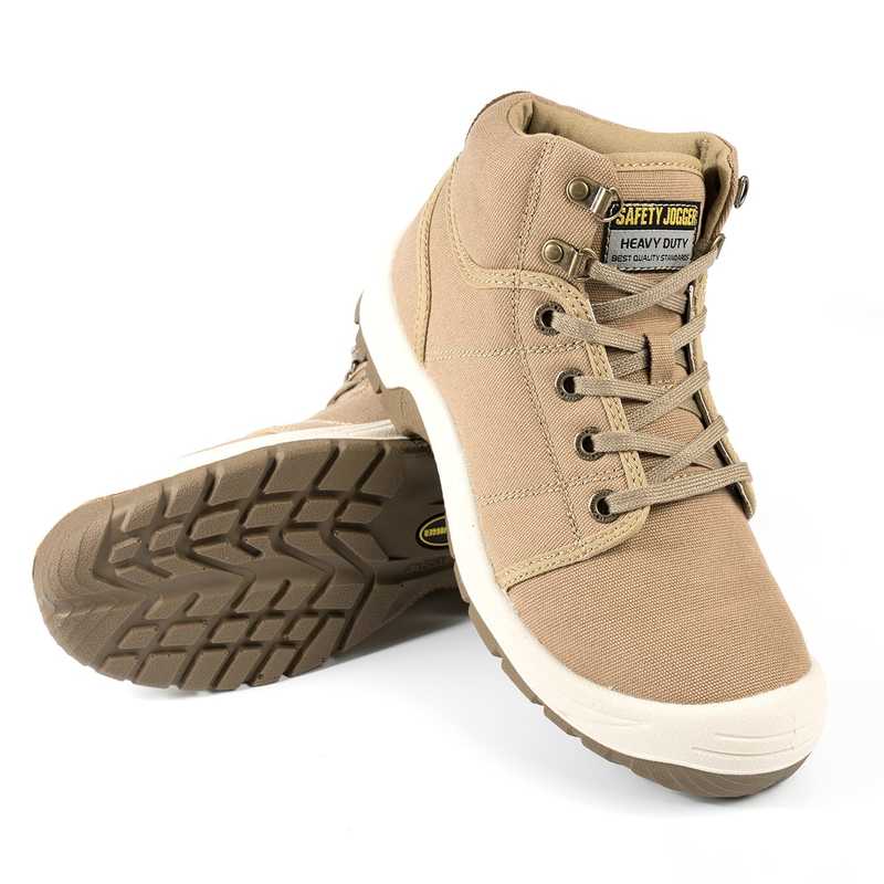 รองเท้านิรภัย รองเท้าเซฟตี้ รองเท้าหัวเหล็ก Safety jogger รุ่น Desert brown