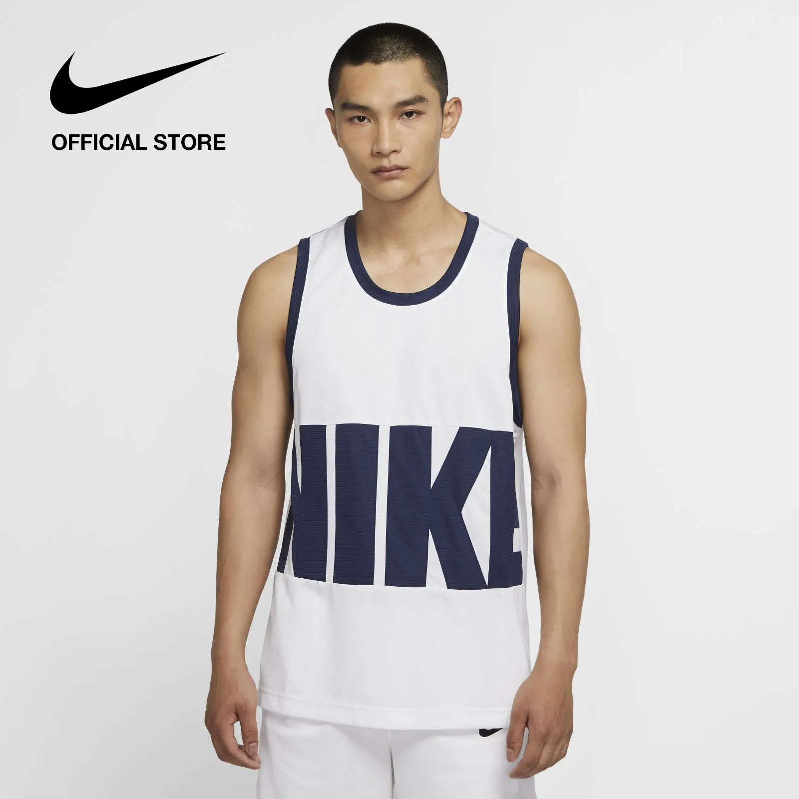 Nike Men's  Dri-FIT Starting Five Basketball Jersey - White ไนกี้ เสื้อกล้ามผู้ชาย ดรายฟิต - สีขาว