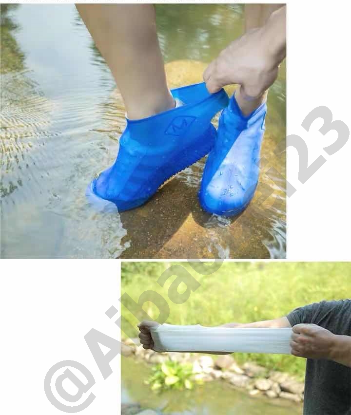 รองเท้าซิลิโคนหุ้มรองเท้า ใส่สำหรับกันน้ำ กันน้ำฝน กันเปื้อน  พกพาสะดวก ใส่เดินสบายไม่ลื่น