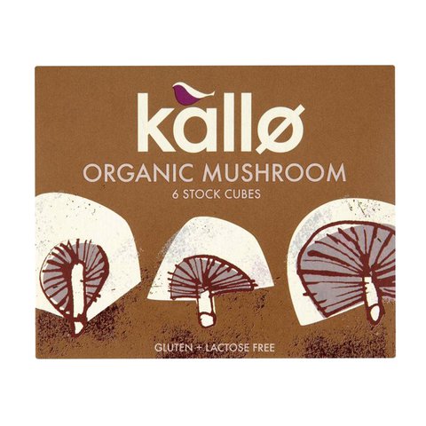 Kallo Mushroom Stock Cubes 66g