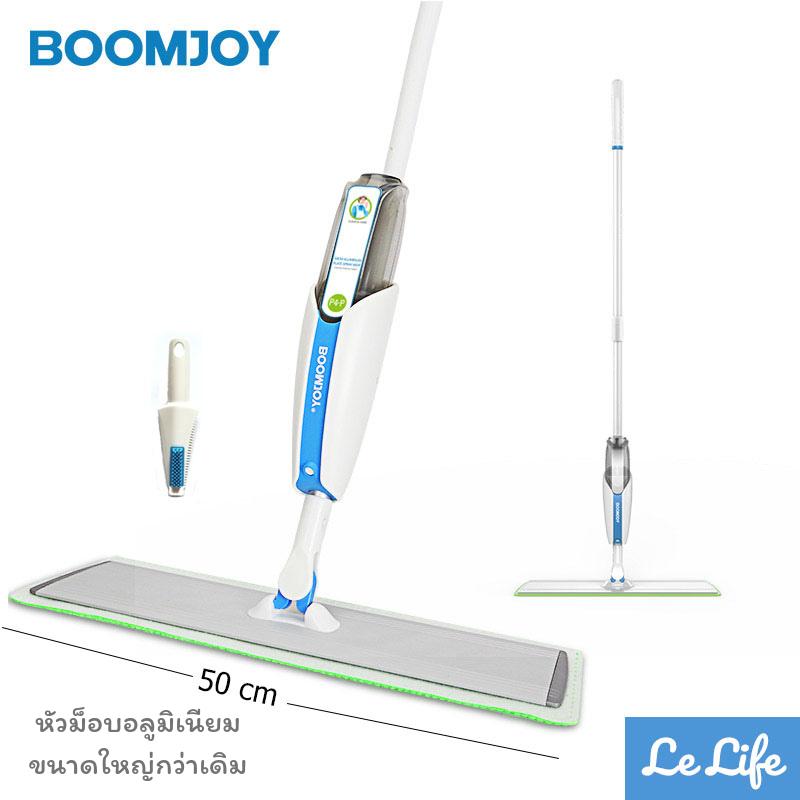 BOOMJOY P4 Plus Spray Mop ไม้ถูพื้น สเปรย์ม็อบ ไม้ม็อบ ม็อบ ม็อบถูพื้น ไม้ม๊อบ ม๊อบ ม๊อบถูพื้น ไม้ถู Easy Mop Lazy Mop คุณภาพดี แข็งแรง ทำความสะอาด กำจัดฝุ่น ขจัดฝุ่น พร้อมแปรงTPR และผ้าไมโครไฟเบอร์คุณภาพสูง