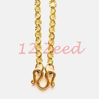 สร้อยคอห้อยพระสีทอง ลายโซ่ดาว ขนาด 3.8 มิล งานทองเลเซอร์ สแตนเลสแท้ 100% สร้อยสแตนเลส สร้อยคอ สร้อยห้อยพระ สร้อยสวมคอ stainless steel necklace
