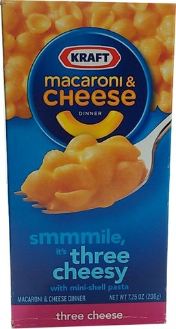Kraft Macaroni & Cheese Dinner Three Cheesy 206g