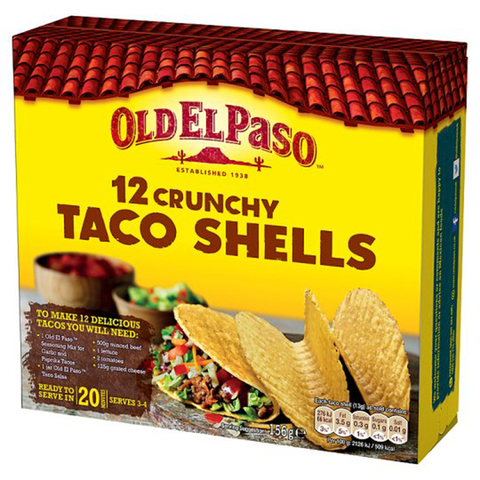 Old El Paso Taco Shells 156g