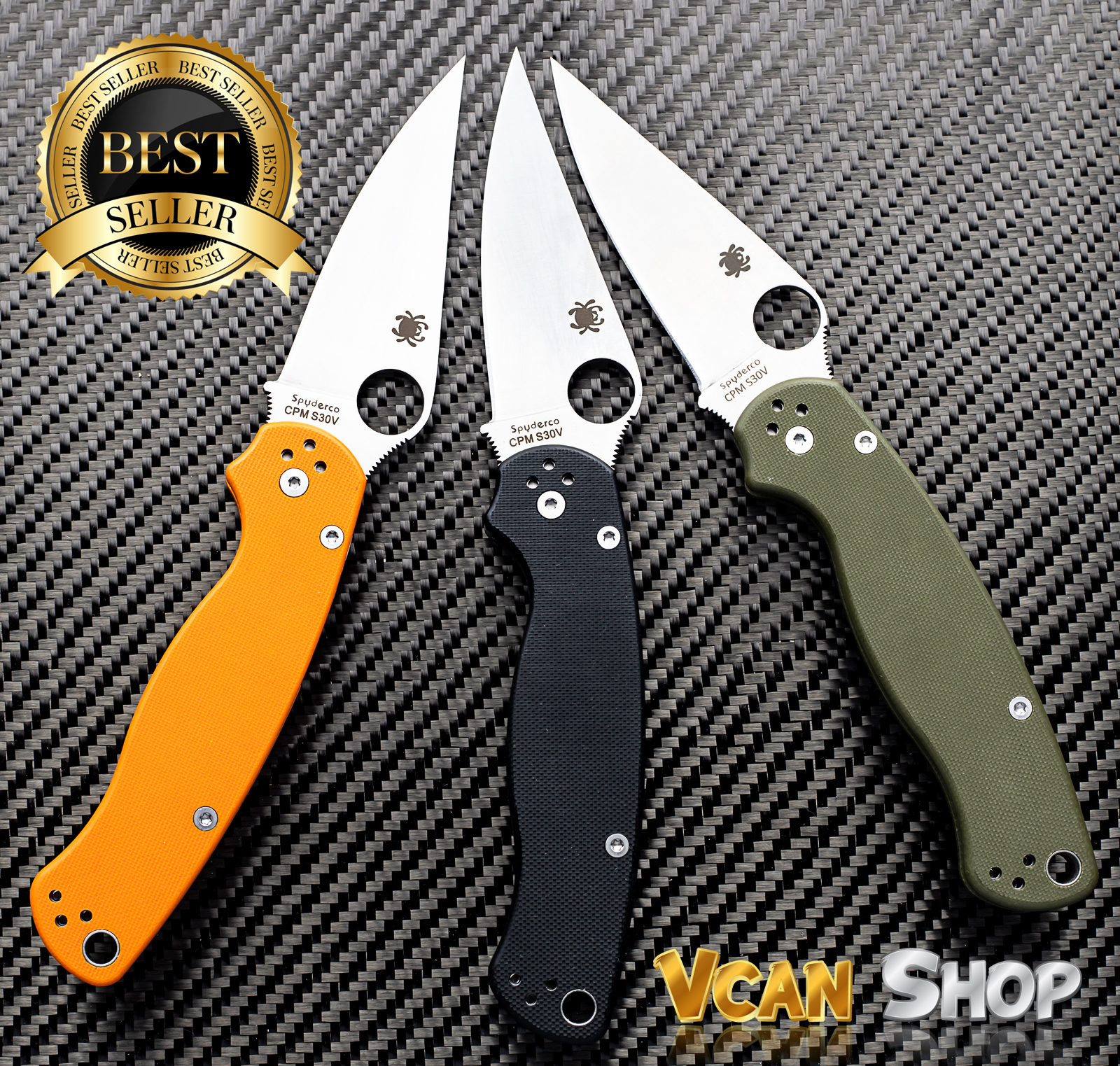 Spyderco มีดพก มีดพับ มีดสไปเดอร์โคล มีดพับพรีเมี่ยม มีดแคมป์ปิ้ง อุปกรณ์เดินป่าขนาดพกพา มีดสำเนา