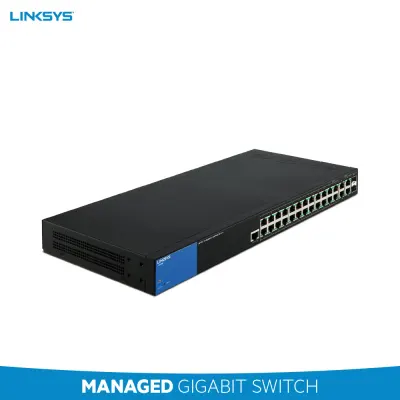 LINKSYS LGS528P Managed GIGABIT SWITCH 26-port + 2SFP POE