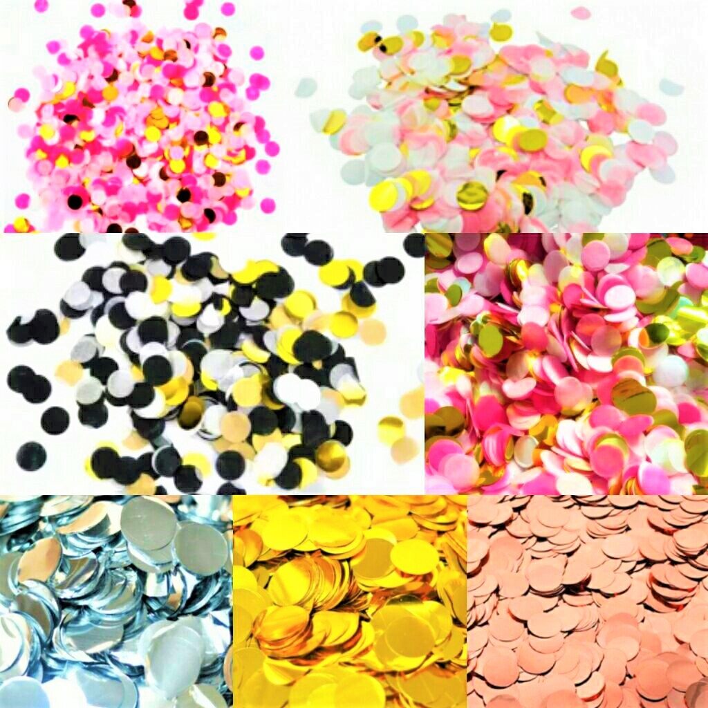 Polka Dot Round Circle Confetti Glitter Paper Party Decorations Props 10 grams กลิตเตอร์ กระดาษโรย กระดาษโปรยงานแต่ง ปาร์ตี้ วันเกิด งานแต่ง งานฉลอง ขนาด 10 กรัม