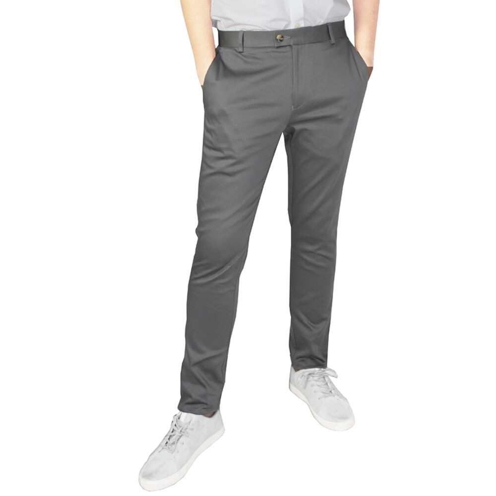 POSITIF BY ICON ลดล้างสต็อก กางเกงชิโน่ ขายาว Chino ทรง slim มีให้เลือก 4 สี - PS801