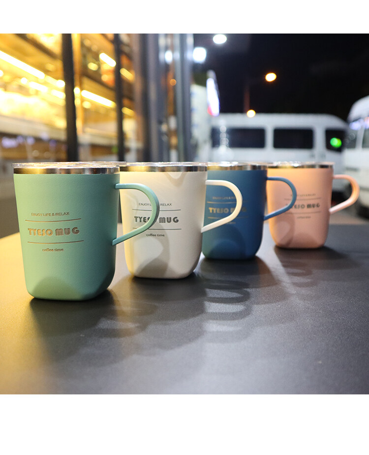แก้วกาแฟ TYESO MUG เก็บความร้อน-เย็น ขนาด 260ml. 300ml Tyeso Mug แก้วกาแฟ เก็บอุณหภูมิ มีหูจับในตัว พร้อมฝา