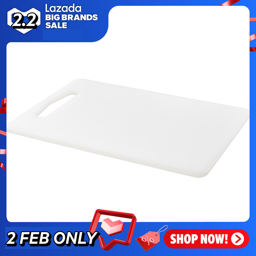 [ส่งฟรี ] เขียง, ขาว 34x24 ซม. Chopping board, white 34x24 cm ของแท้ โปรโมชั่นสุดคุ้ม โค้งสุดท้าย คุณภาพดี