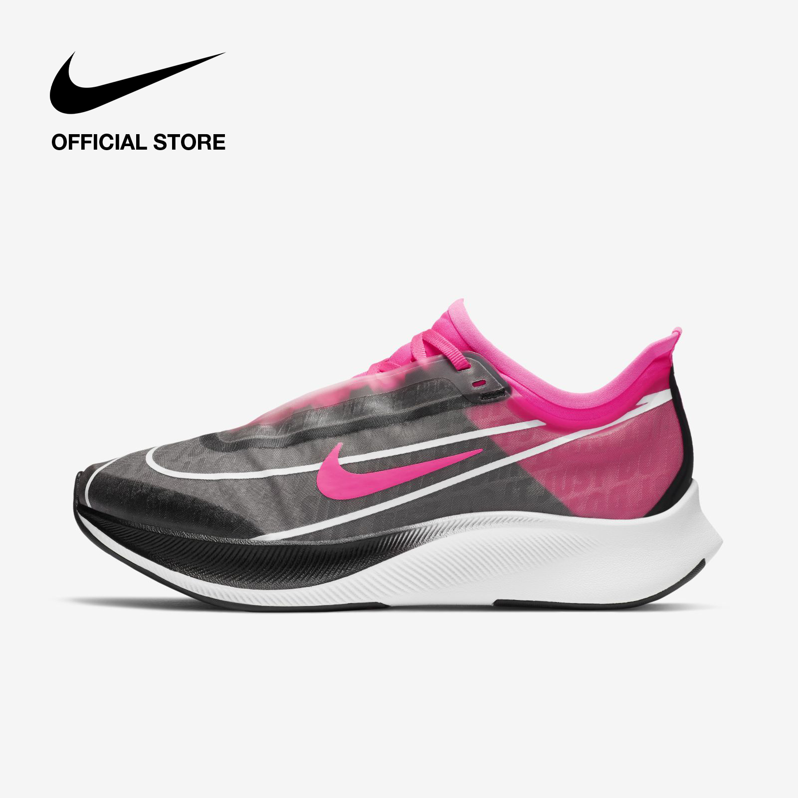 Nike Women's Zoom Fly 3 Running Shoes - Black ไนกี้ รองเท้าวิ่งผู้หญิง ซูม ฟลาย 3 - สีดำ