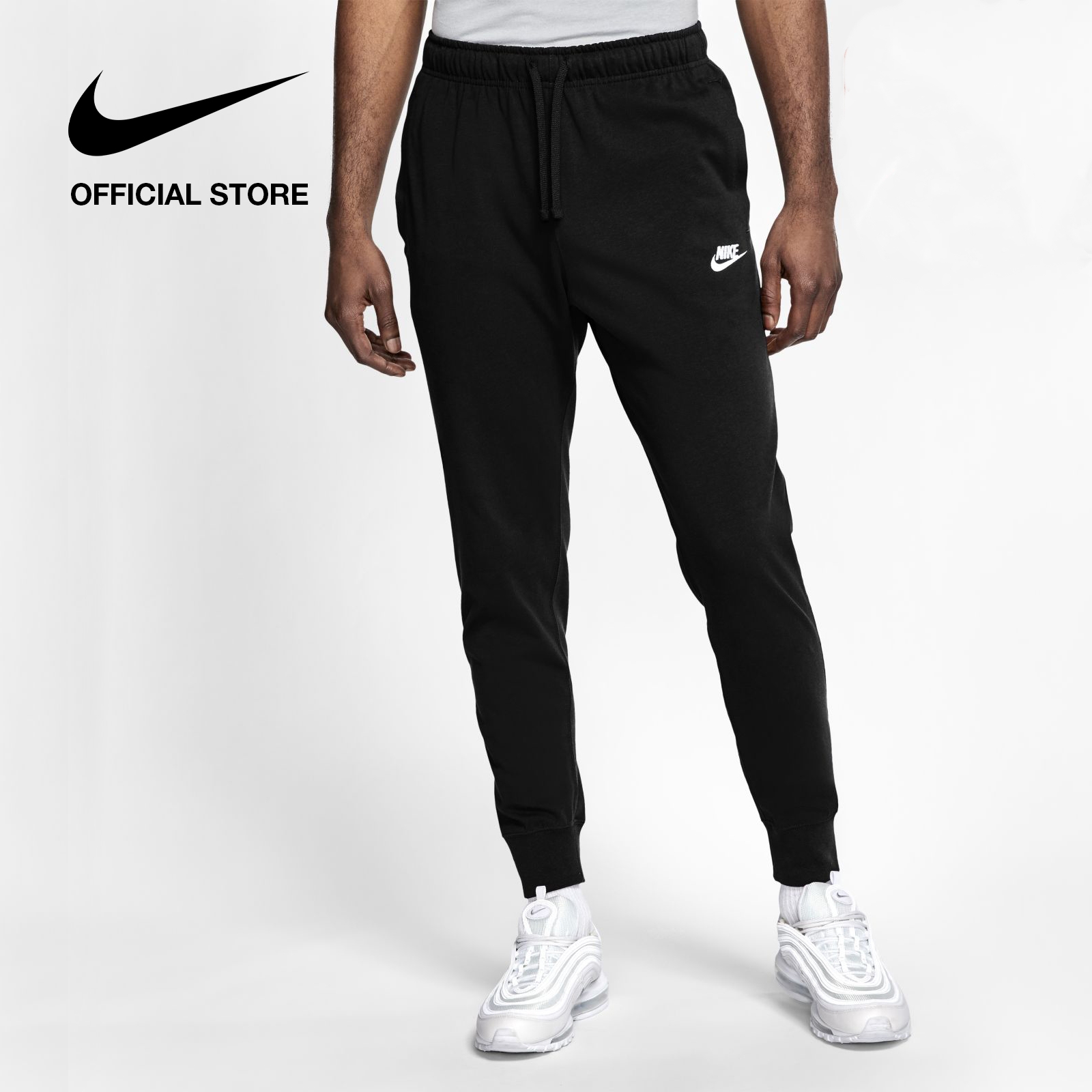 Nike Men's Club JGGR JSY Pant - Black ไนกี้ กางเกงผู้ชาย - สีดำ