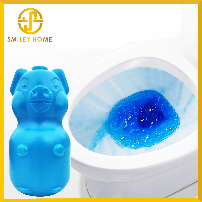 Smiley Home น้ำยาดับกลิ่นชักโครก ขนาด 230 g. มีลักษณะเป็นกระปุกหมีน้อย ฆ่าเชื้อแบคทีเรียได้