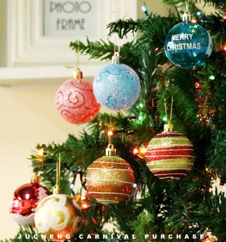 ลูกบอลแฟนซี 6 cm ลูกบอลประดับต้นคริสมาส ลูกบอลตกแต่ง ของตกแต่งคริสมาส ลูกบอล ของตกแต่งต้นคริสมาส คริสมาส ต้นคริสมาส Christmas Tree Decoration balls