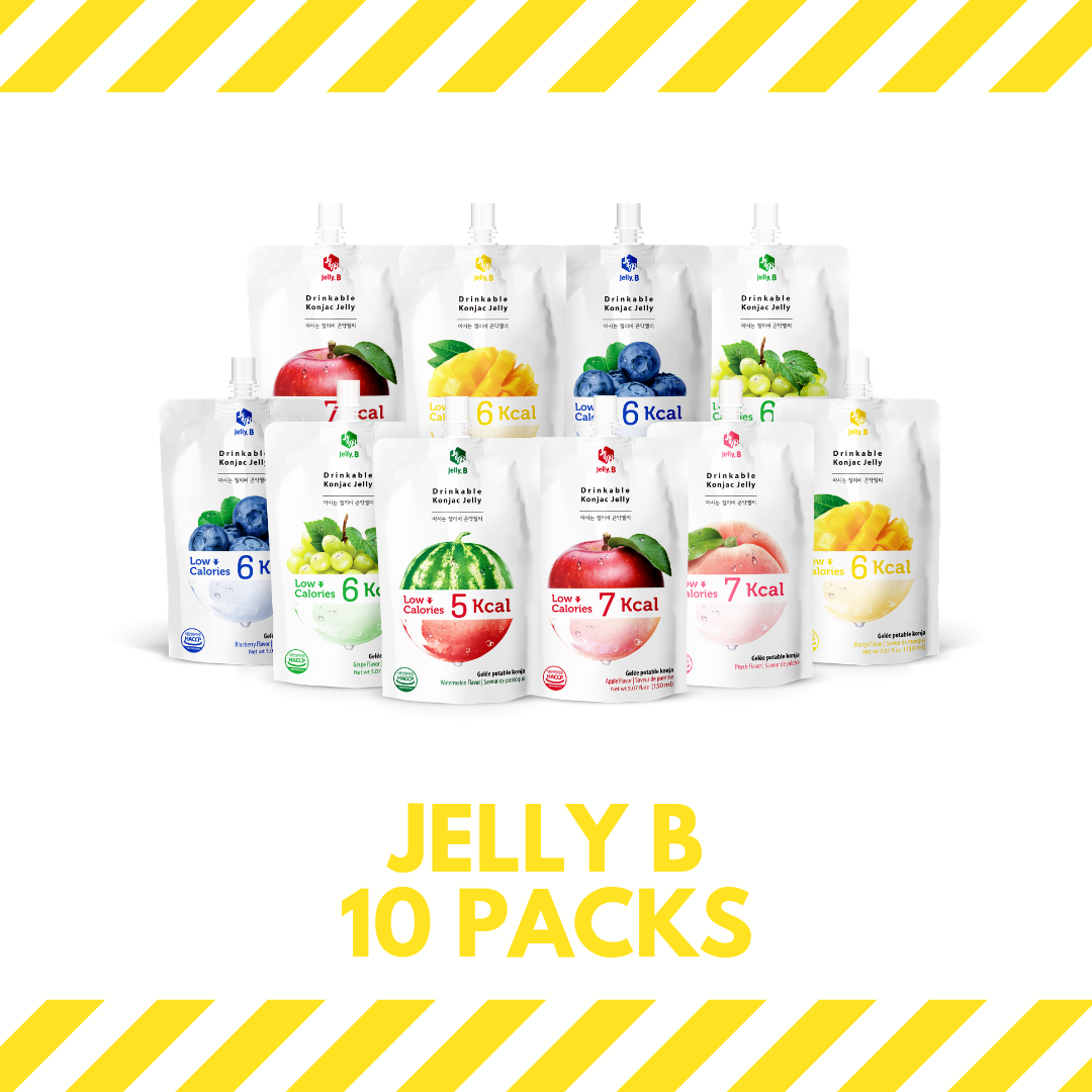 [เซ็ต 10ถุง] JellyB บุกไดเอท น้ำตาล0% แคล5-7Kcal ควบคุมน้ำหนัก จากประเทศเกาหลี