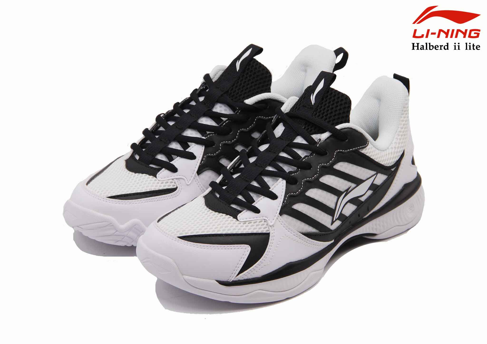 LI-NING รองเท้าแบดมินตัน HALBERD II LITE (AYTQ019-1S) BLACK/WHITE BADMINTON SHOES