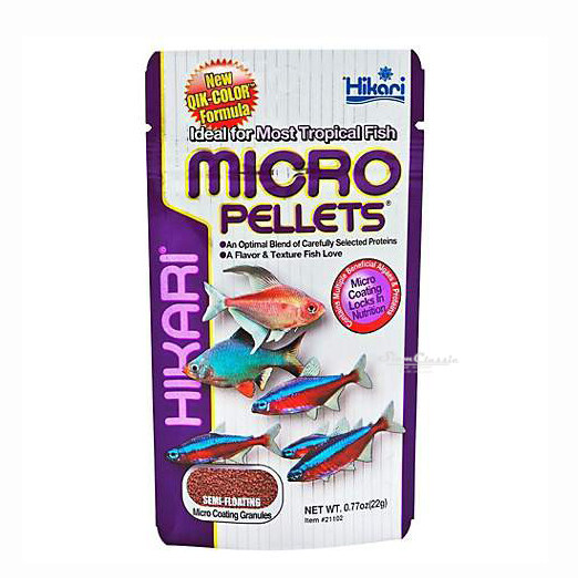 อาหารสำหรับปลาขนาดเล็ก Hikari Micro Pellets 45 g.