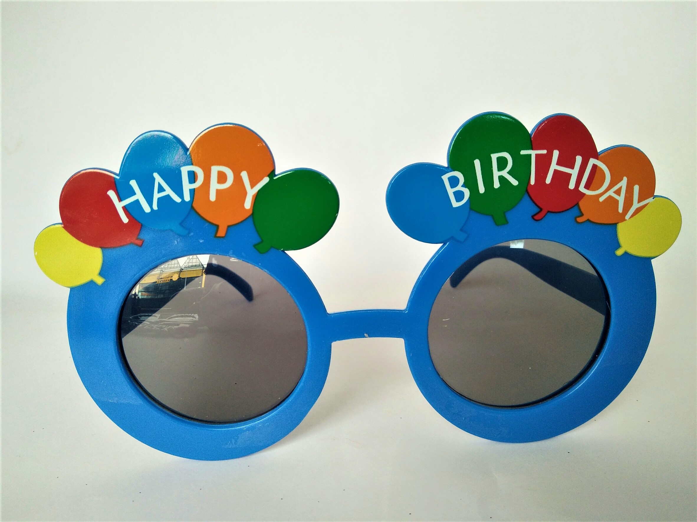 แว่น Happy Birthday ลายลูกโป่ง แว่นวันเกิด แว่น แว่นตา แฟนซี ปาร์ตี้ วันเกิด พร็อพวันเกิด Happy Birthday Fancy  Glasses