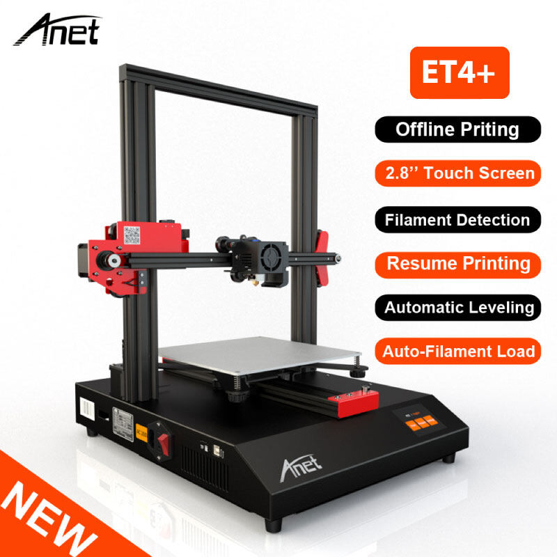 [มีสอนประกอบและใช้งานเครื่อง] Anet 3D Printer เครื่องพิมพ์ 3 มิติ ET4+ มาใหม่ ประกอบง่าย เหมาะสำหรับมือใหม่ที่เพิ่งหัดใช้งาน