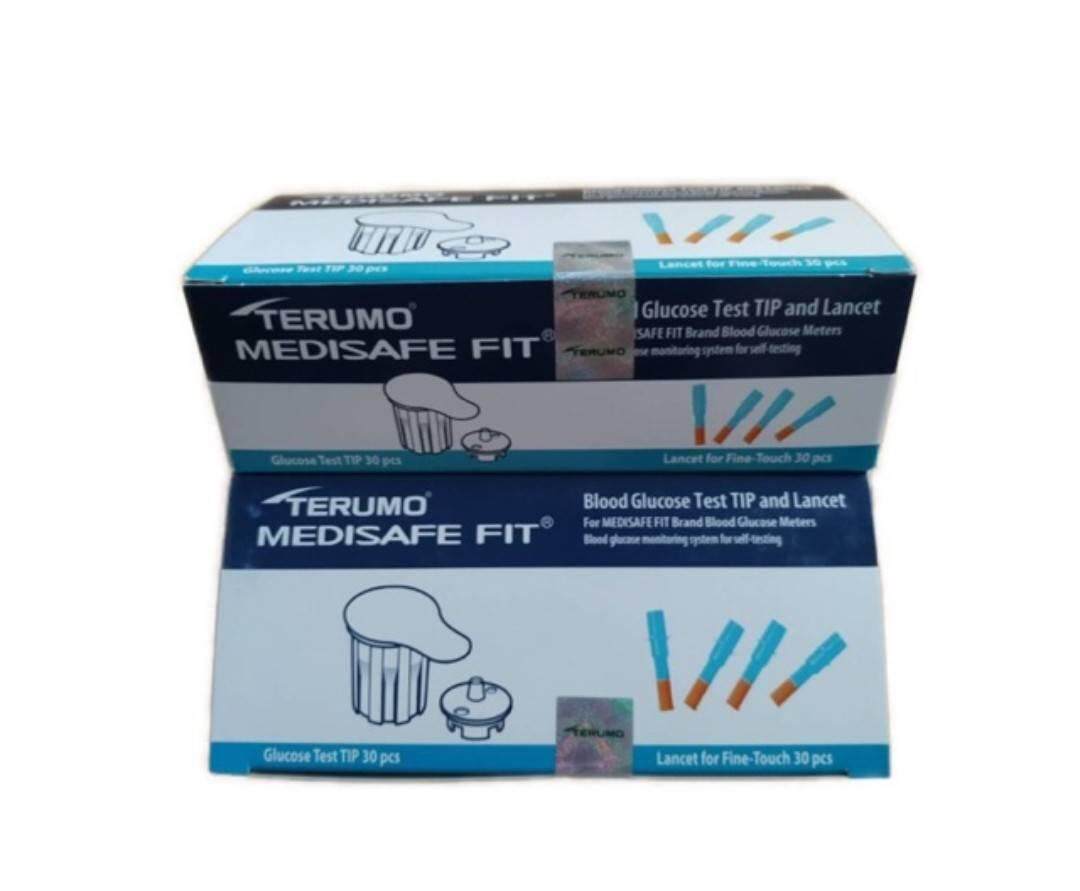 Terumo Medisafe Fit แผ่นตรวจน้ำตาลในเลือด กล่องละ 30 ชุด จำนวน 2 กล่อง