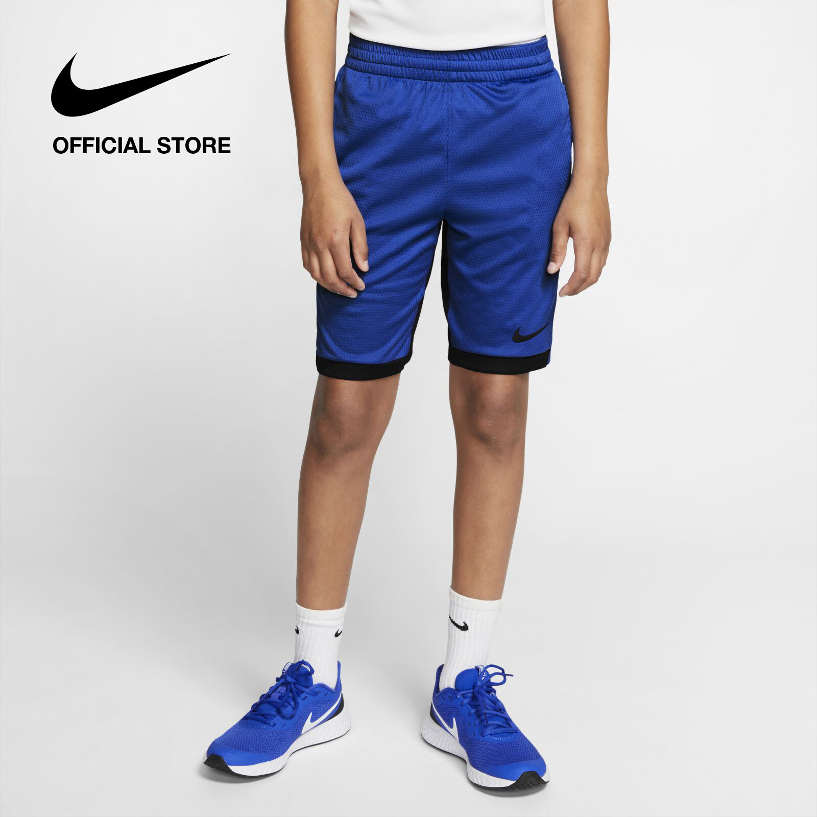 Nike Kids' Dri-Fit Trophy Training Shorts - Blue ไนกี้ กางเกงเทรนนิ่งเด็ก ดรายฟิต โทรฟี่ - สีฟ้า