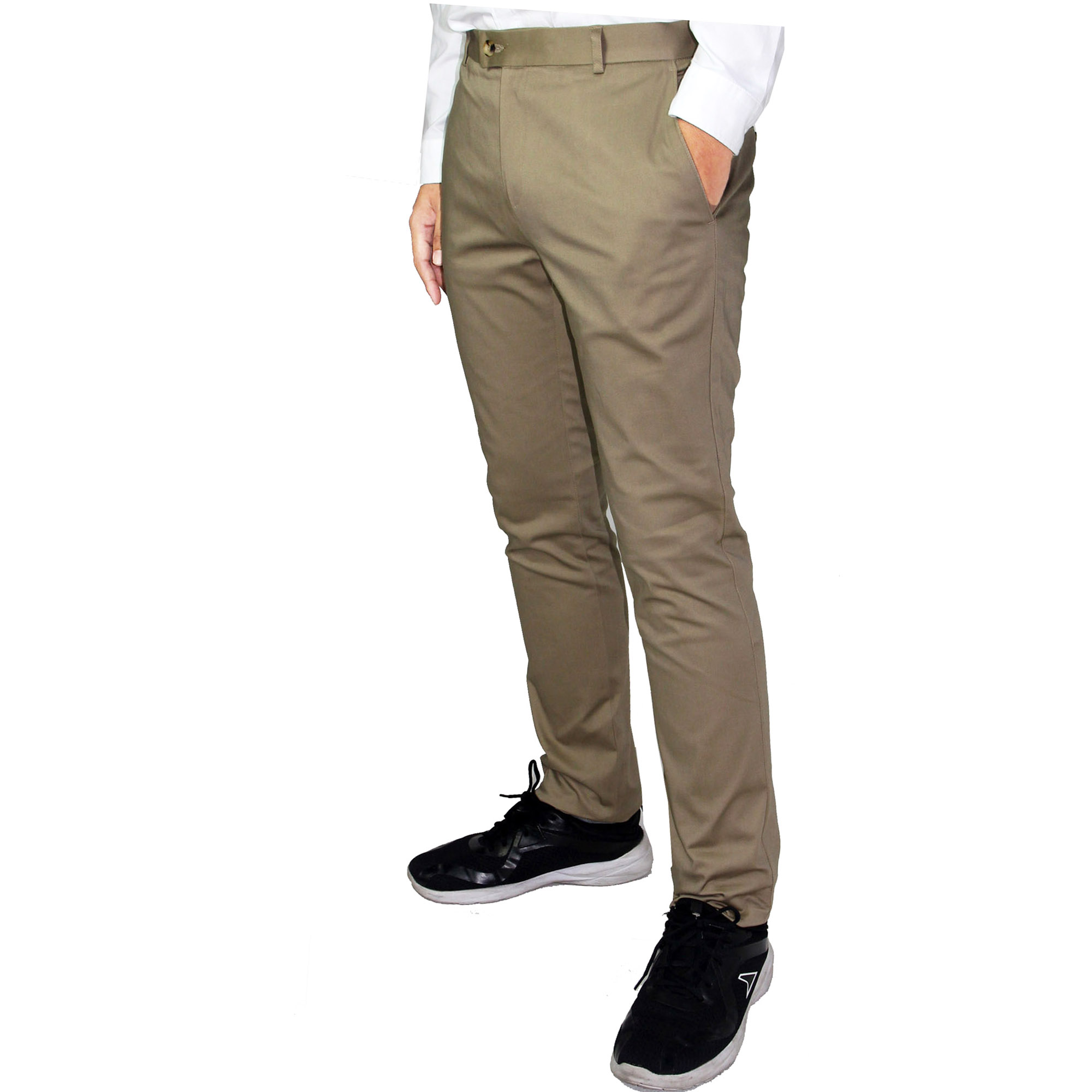 POSITIF BY ICON ลดล้างสต็อก กางเกงชิโน่ ขายาว Chino ทรง slim มีให้เลือก 4 สี - PS801