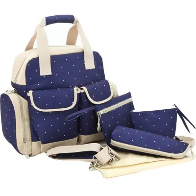Baby infant Bag for Mother (Polkadot Dark Blue)