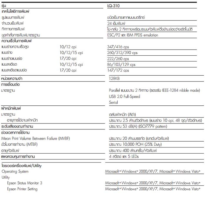 DRIVER EPSON PRINTER LQ 310 WINDOWS DOWNLOAD