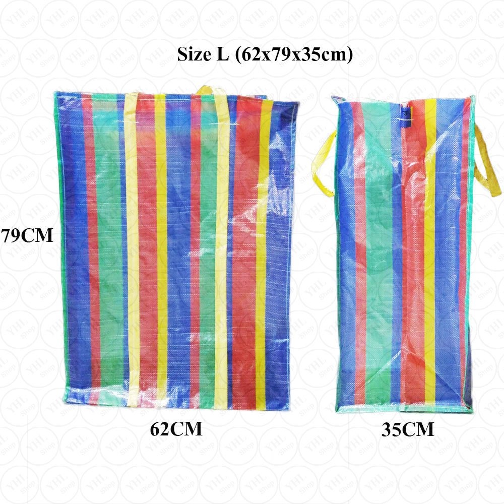 YHL Rainbow Bag For Goods Sticky and Durable Size L (62x79x35cm) Lazada.co.th