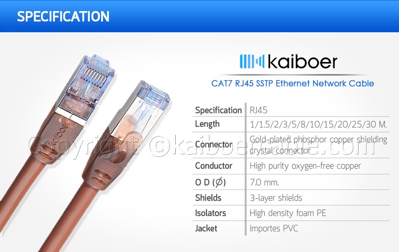 Kaiboer_Cat7_Specification