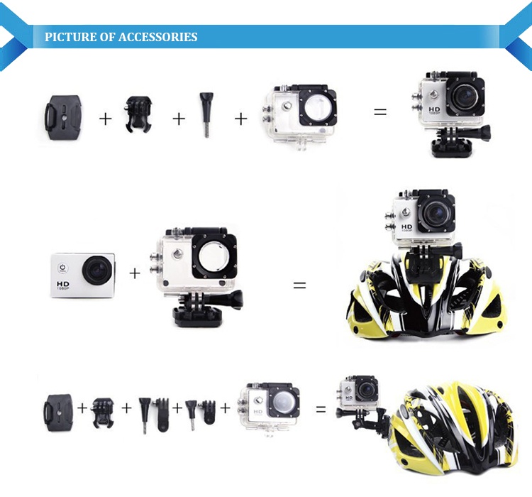 New arrival original video camera full waterproof sport camera
