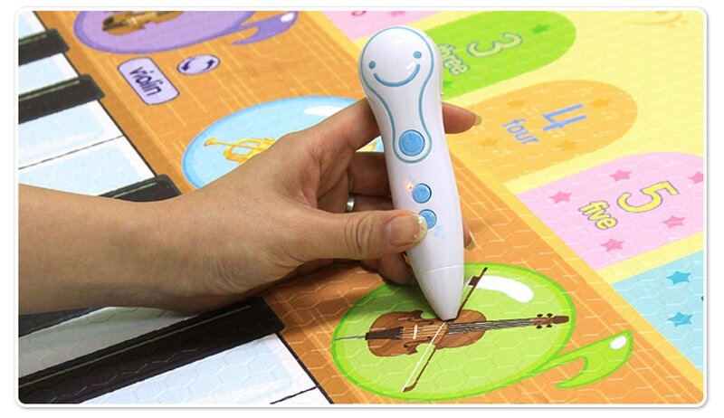 Dwinguler Playmat PVC size 230 x 140 x 1.5 cm.(Music Parade) with pen