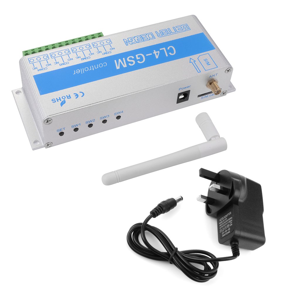 คอนโทรลเลอร์สวิทช์รีเลย์ CL4-GSM Smart GSM Controller Switch Relay SMS ...