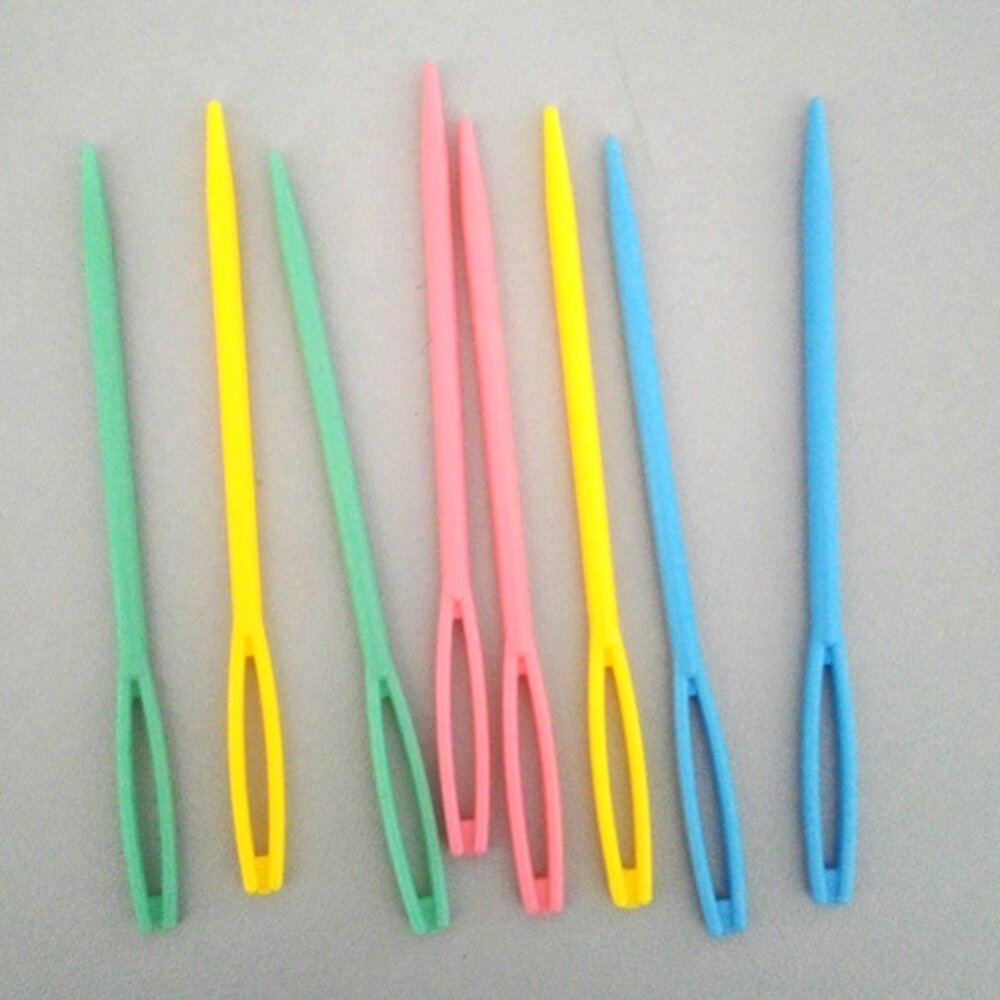 Eachgo 12Pcs/Set DIY 7cm 9cm Mixed Plastic Knitting Needles SewingTool ...