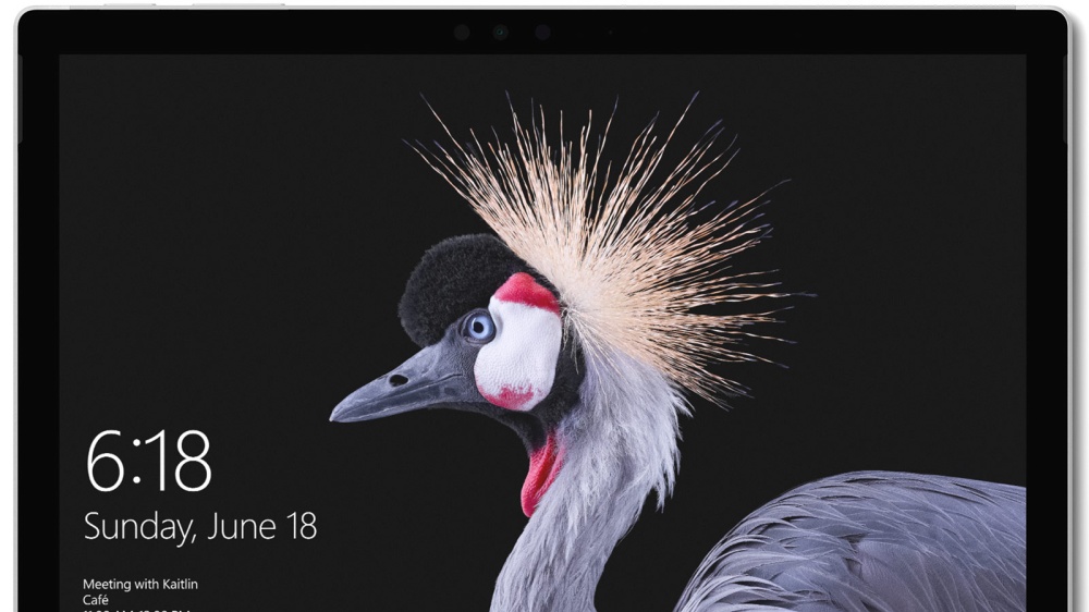 Image of a close-up view of Surface Pro screen