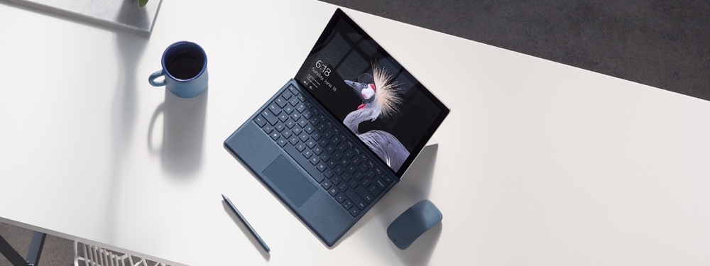 Image of Surface Pro device on the bench with Surface Pen.