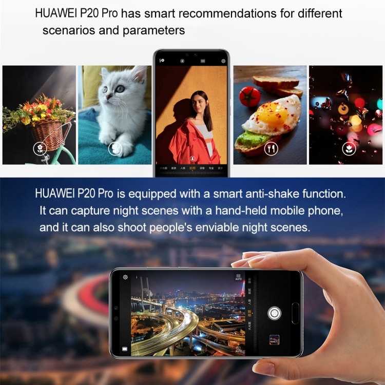 Original Huawei P20 EML-AL00 Celular Android 6GB 128GB 5.8 inch EMUI 8.1 Kirin 970 P20 Pro Smartphone Latest 5G Mobile Phone