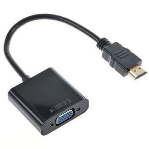 Image result for Converter HDMI TO VGA (Cable) Black (PL)