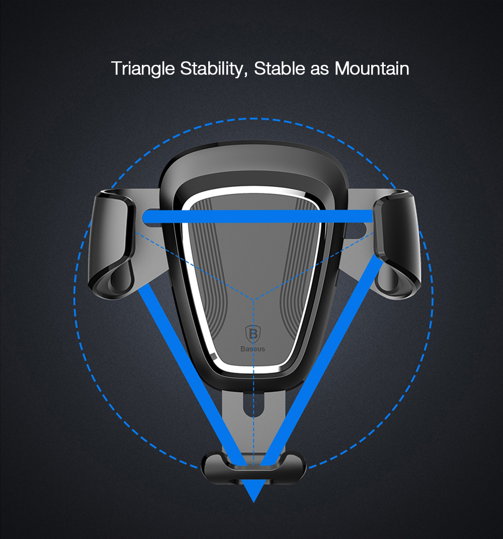 Baseus Gravity Air Vent Car Mount 360 Degree Rotation Phone Holder Cradle Baseus Gravity Air Vent Car Mount 360 Degree Rotation Phone Holder Cradle