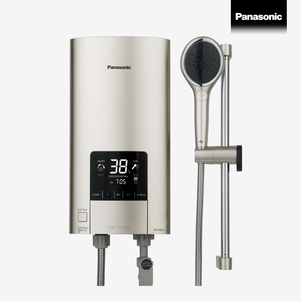 Panasonic digital electric shower เครื่องทำน้ำอุ่นระบบดิจิตอล 3500 วัตต์ รุ่น DH-3ND1TS
