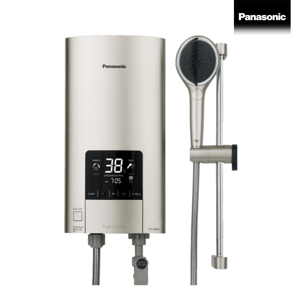 Panasonic digital electric shower เครื่องทำน้ำอุ่นระบบดิจิตอล 6000 วัตต์ รุ่น DH-6ND1TS